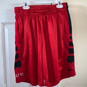 Red and Black Nike elite shorts